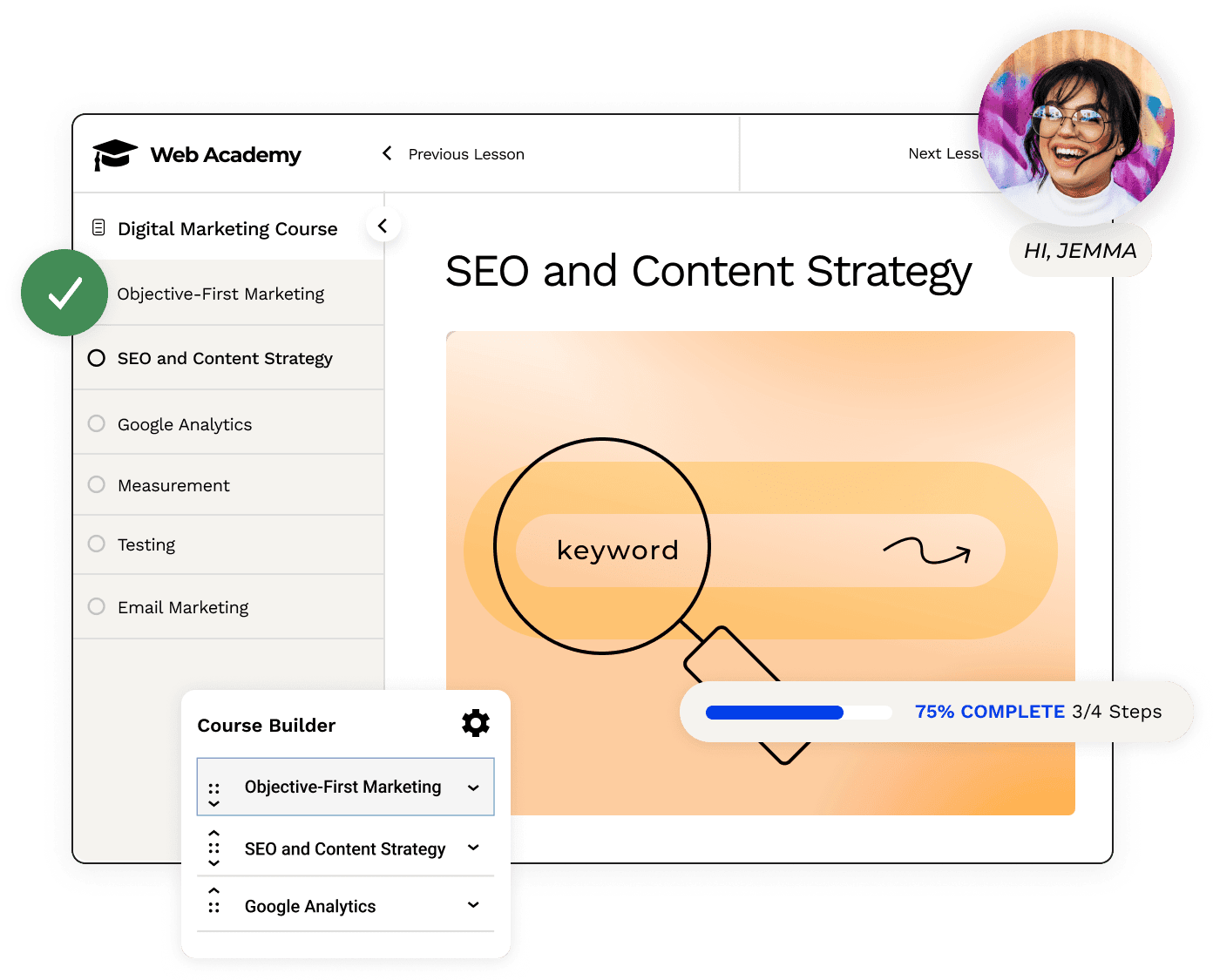 LearnDash WordPress plugin listing used for gating course content